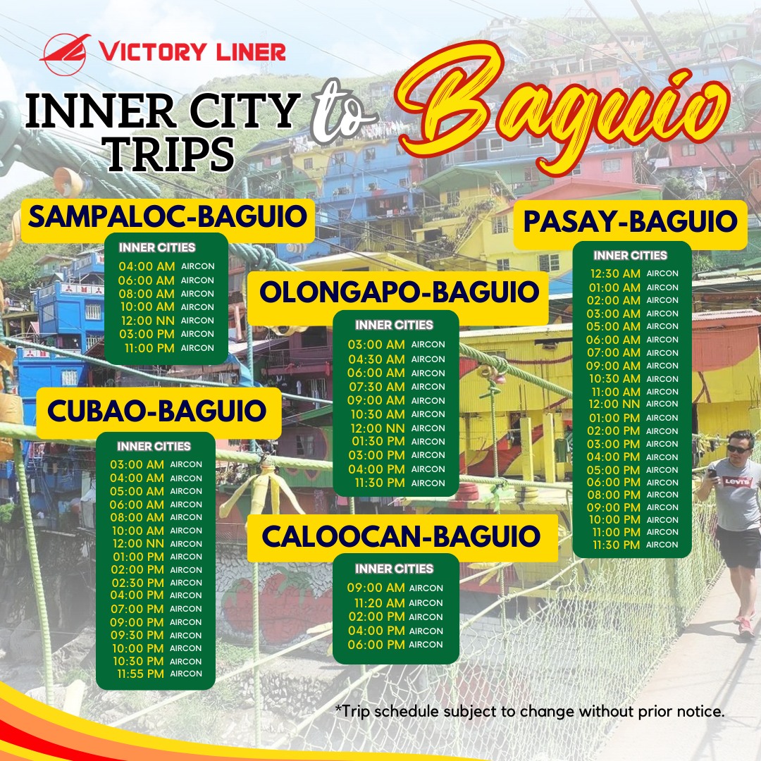 Manila to Baguio bus