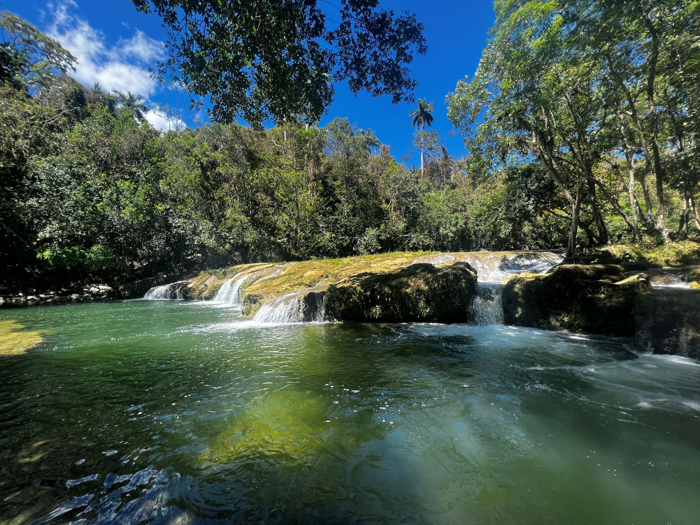 Las Terrazas natural pool and waterfalls