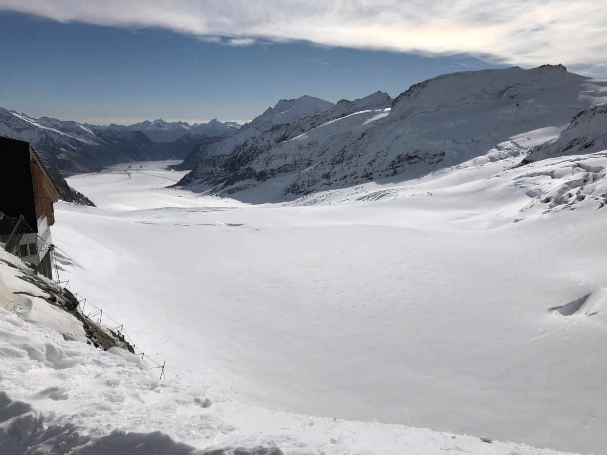 Aletsch Glacier view from Jungfraujoch